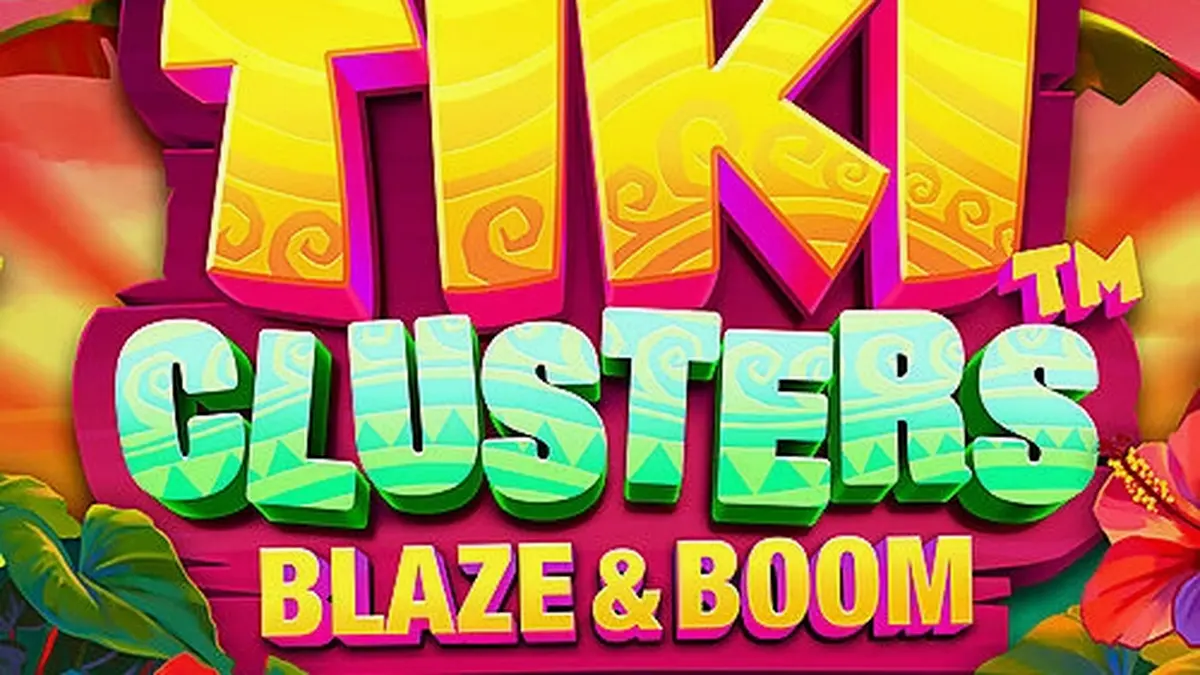 Tampilan visual slot Tiki Clusters Blaze & Boom dengan tema tropis
